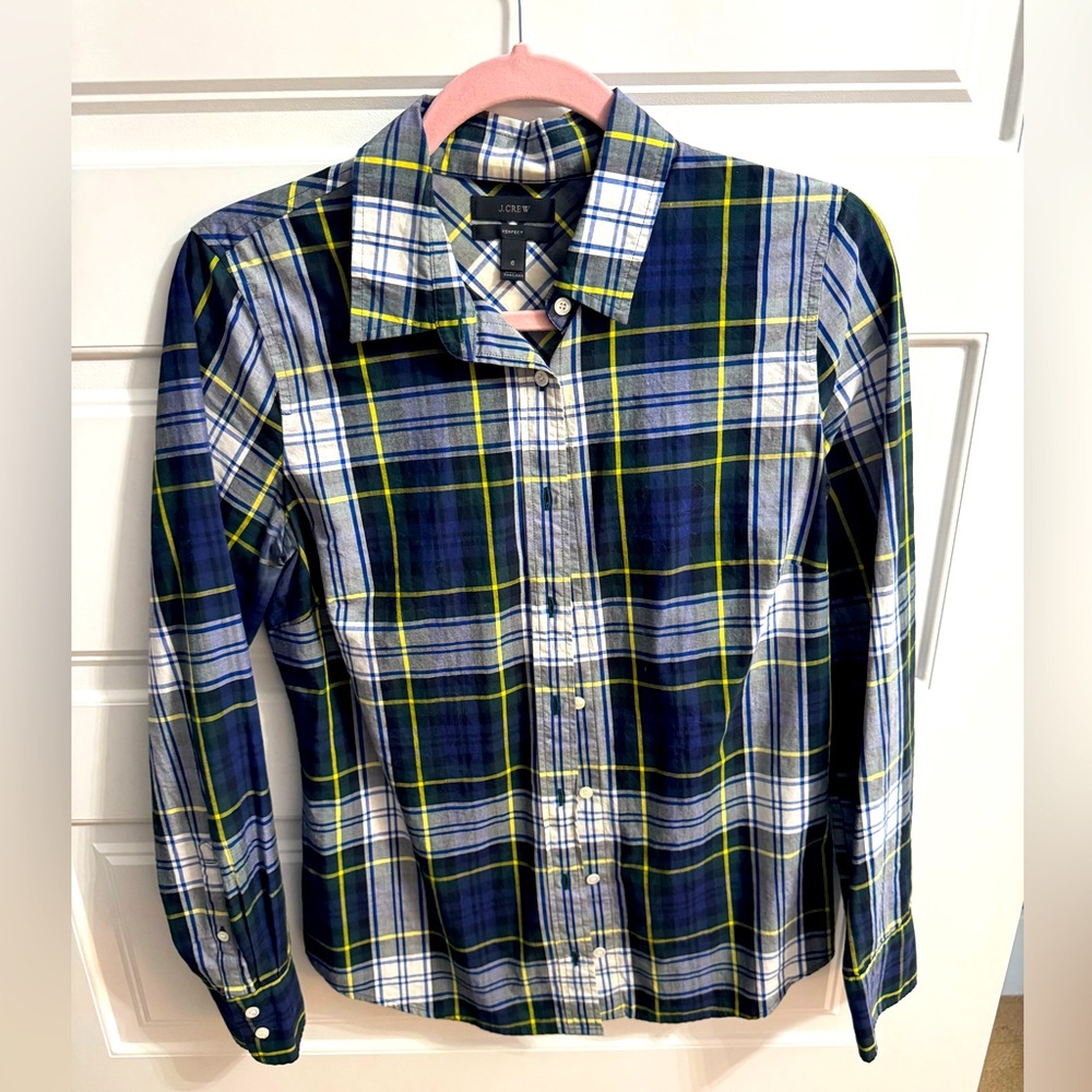 J. Crew Multicolor Plaid Shirt